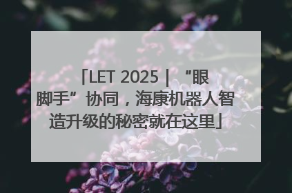 LET 2025｜“眼脚手”协同，海康机器人智造升级的秘密就在这里